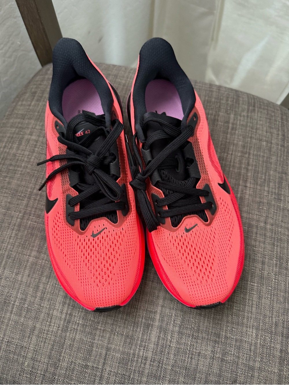 Nike Women’s Athletic Running Shoes in Coral and Black